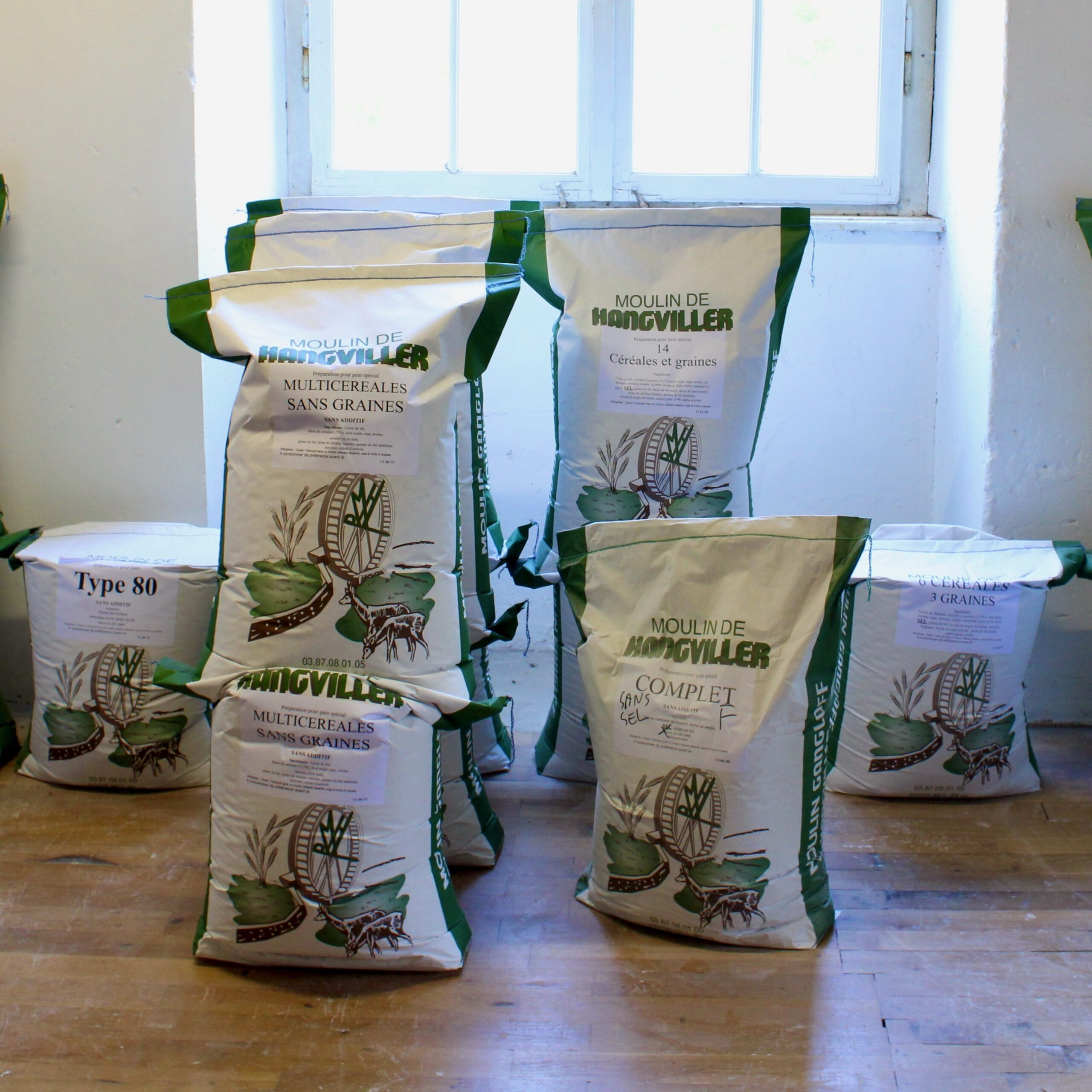 Sacs de farine de 25kg